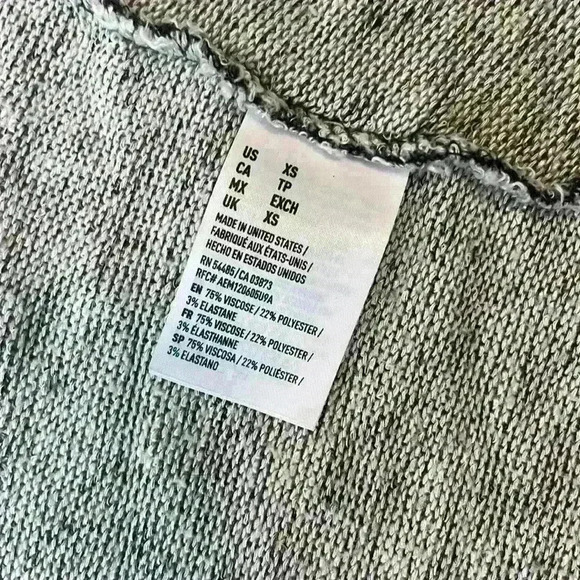 American Eagle Grey Open Front Cardigan Size XS - Picture 6 of 8